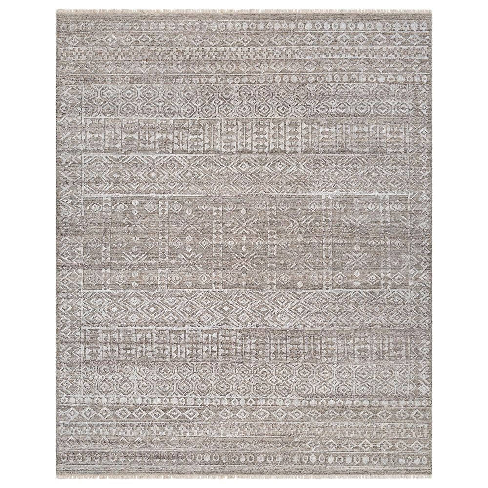Surya Pompei 5" x 7"6" Gray, White, Dark Brown and Taupe Area Rug, , large