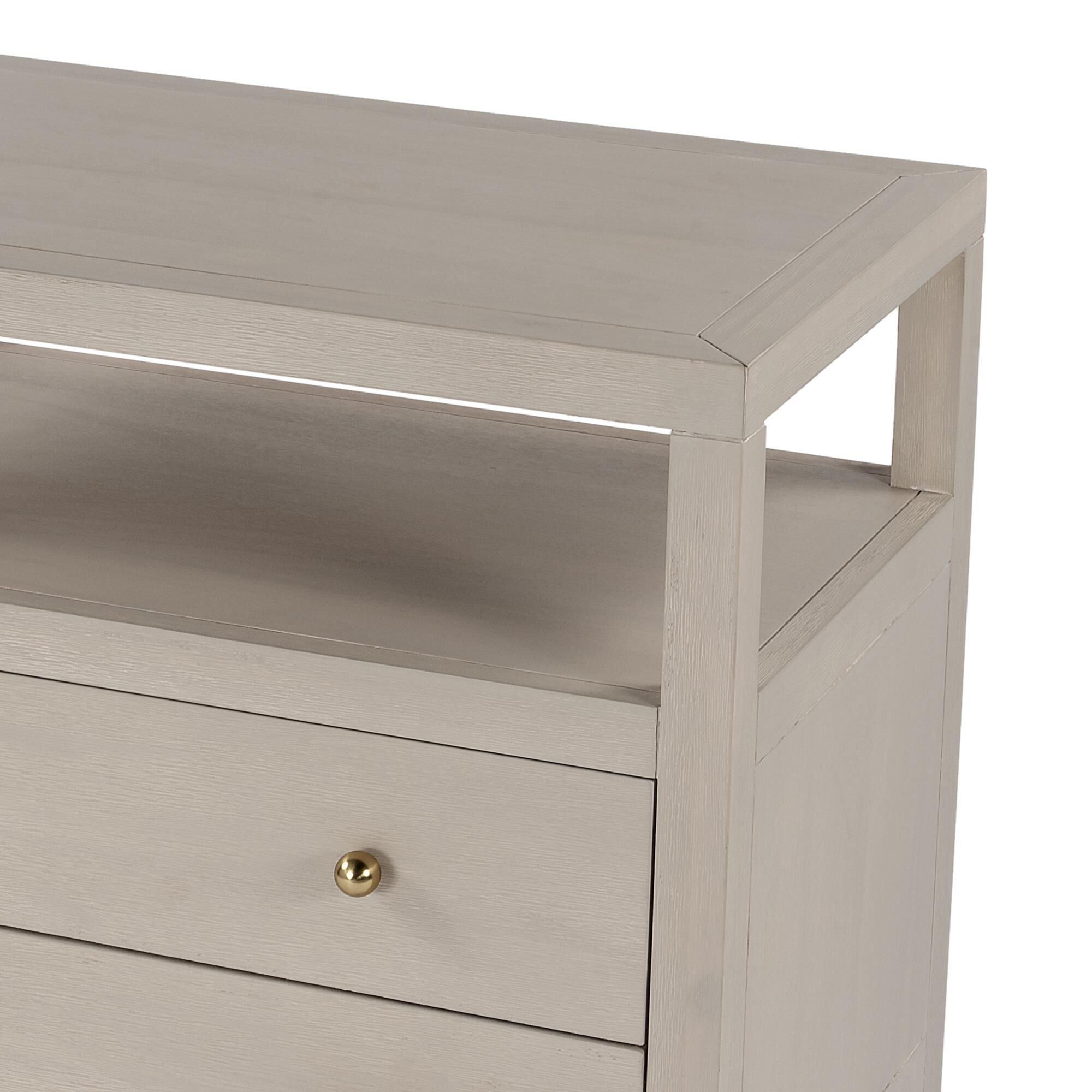 Butler Specialty Company Nora 2-Drawer Wide Nightstand with Open