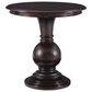 Linon Home Decor Amelia Round Accent End Table in Espresso, , large