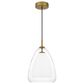 Quoizel Aero 1-Light Pendant Ceiling Light in Antiqued Gold, , large