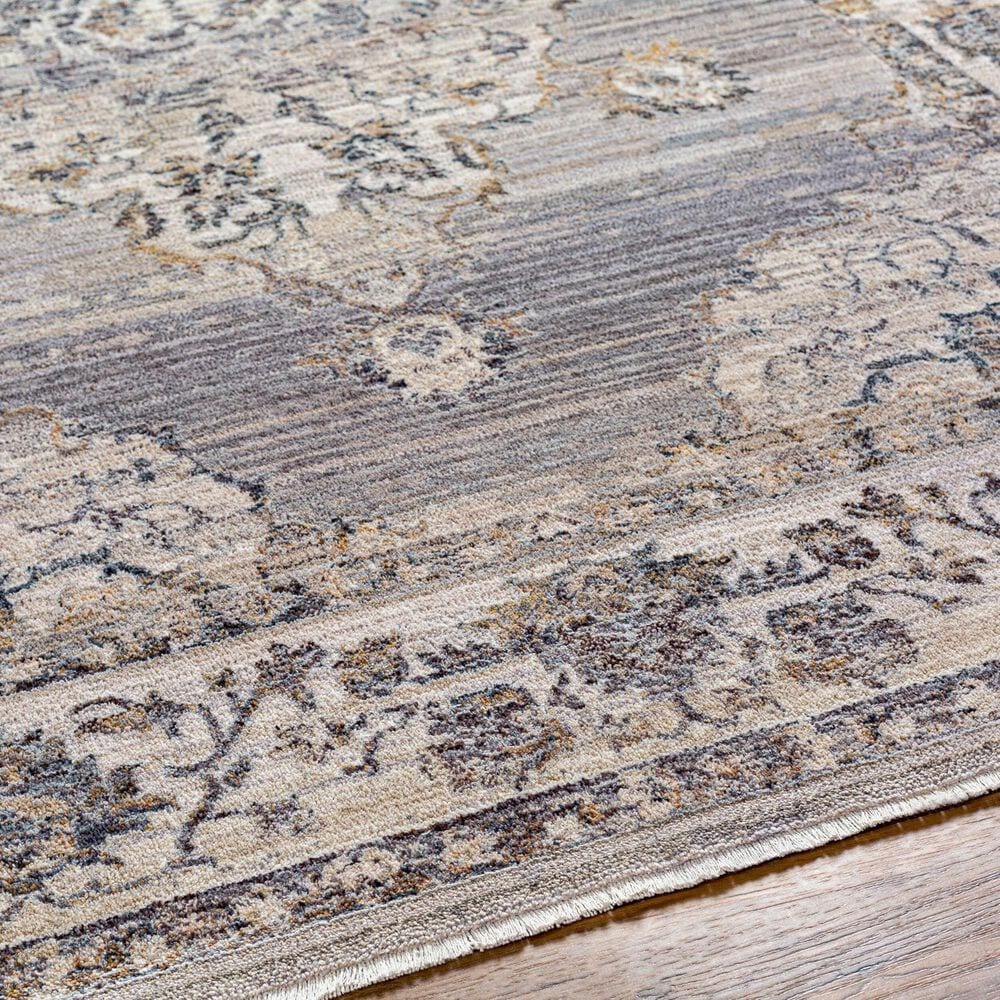 Surya Aida 7&#39;10&quot; x 9&#39;8&quot; Beige, Medium Gray, Tan, Gray, Charcoal and Deep Teal Area Rug, , large