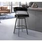 Blue River Saturn 26" Counter Stool with Vintage Black Seat in Mineral, , large