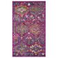 Safavieh Madison MAD144F 2"3" x 3"11" Fuchsia and Blue Scatter Rug, , large