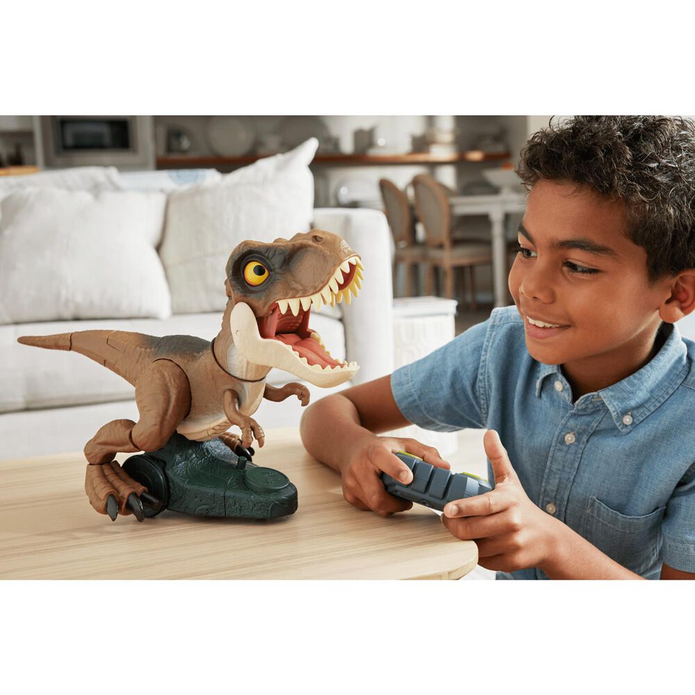 Barbie Roarin Frenzy T.Rex Dinosaur Figure with Remote Control, , large