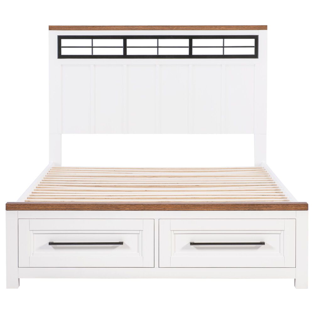 Legacy Classic Dutton Full Storage Bed in Natural White, Toasted Coconut and Aged Black, , large
