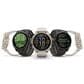 Garmin Fenix 8 Sapphire AMOLED Smartwatch 43mm Soft Gold Case with Fog Gray and Dark Sandstone Silicone Band, , large