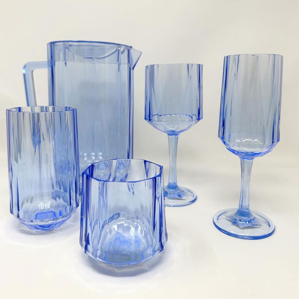 LeadingWare Crystal Diamond 81 Oz Pitcher in Blue, , large