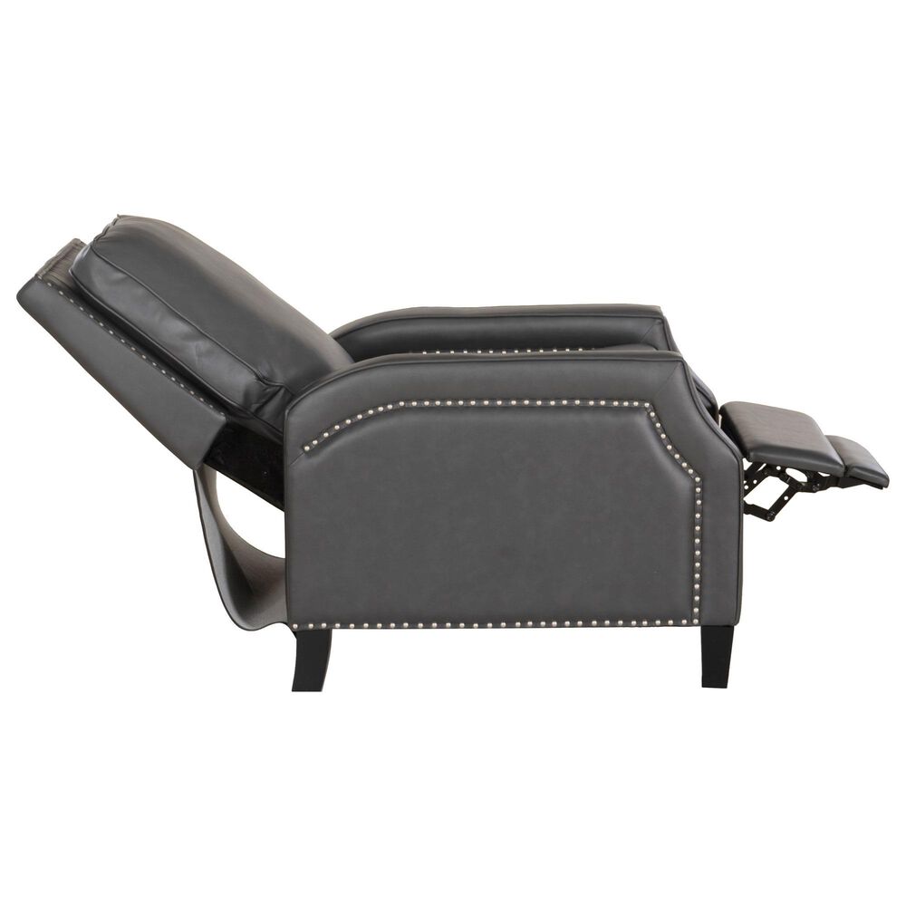 Linon Home Decor Portico Push Back Recliner in Gray, , large