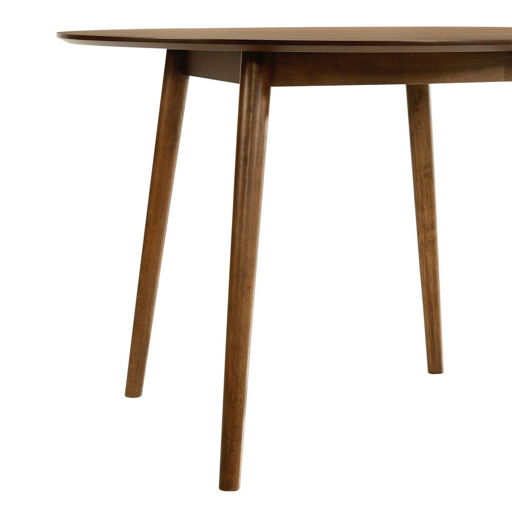 Blue River Arcadia and Juno 5-Piece 48&quot; Dining Set with Blue Cushion in Walnut, , large