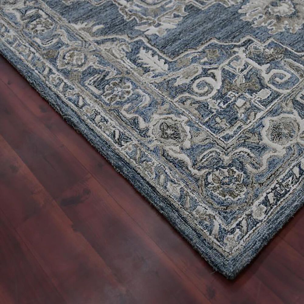 Amer Rugs Vestige 2&#39; x 3&#39; Denim and Gray Area Rug, , large