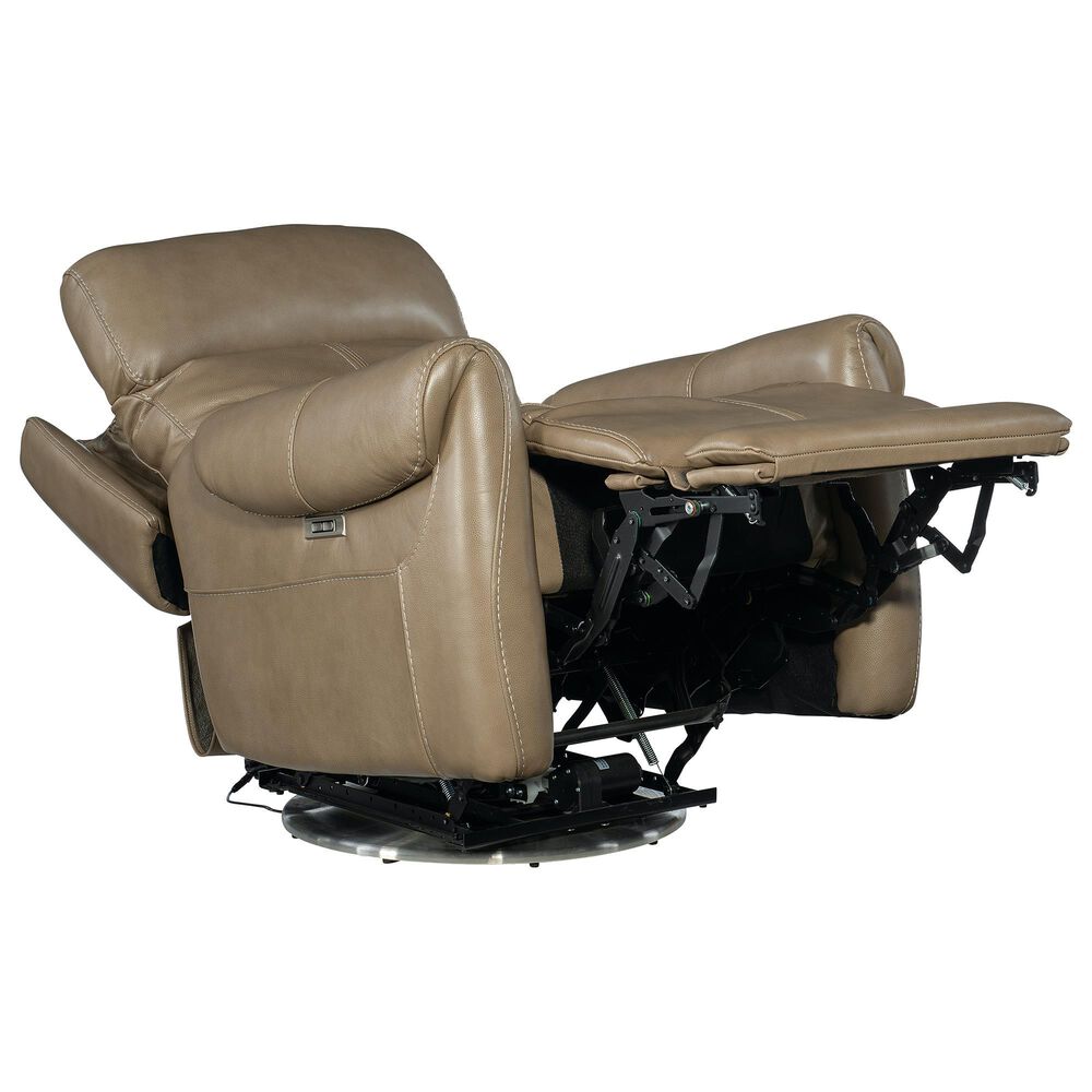Hooker Furniture RC Sterling Swivel Power Recliner with Power Headrest in Pesaro Clay, , large