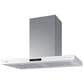 Samsung Bespoke 36" Bespoke Smart Wall Mount Hood with LCD Display in Clean White and Stainless Steel, , large