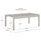 Linon Home Decor Karah Outdoor Anodized Coffee Table in Grey, , large