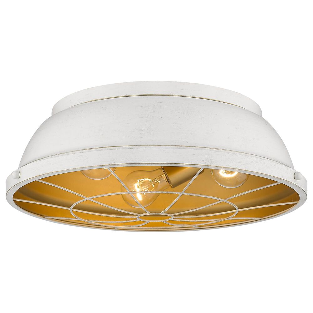 Golden Lighting Bartlett 16&quot; Flush Mount in French White, , large
