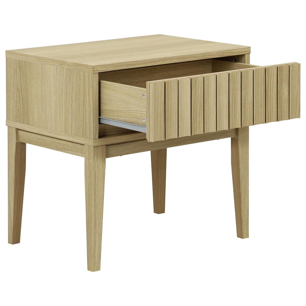Safavieh Fidia 1-Drawer Nightstand in Light Oak, , large