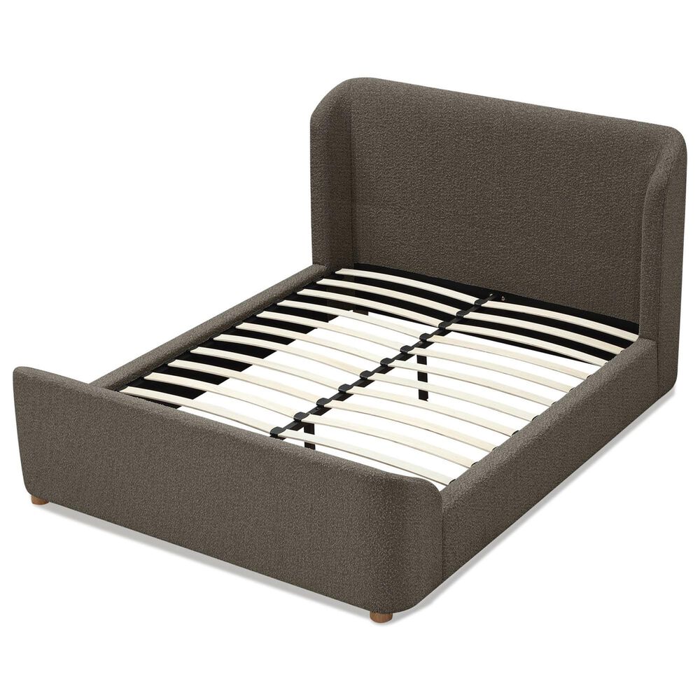 Urban Home Kiki Queen Upholstered Platform Bed in Pumpernickel, , large