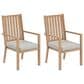 Hearth and Haven Outdoor All-Weather Aluminum Dining Chair in Gray (Set of 2), , large