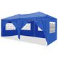 HOMLUX 10" x 20" Outdoor Pop Up Canopy Gazebo for Party in Blue, , large