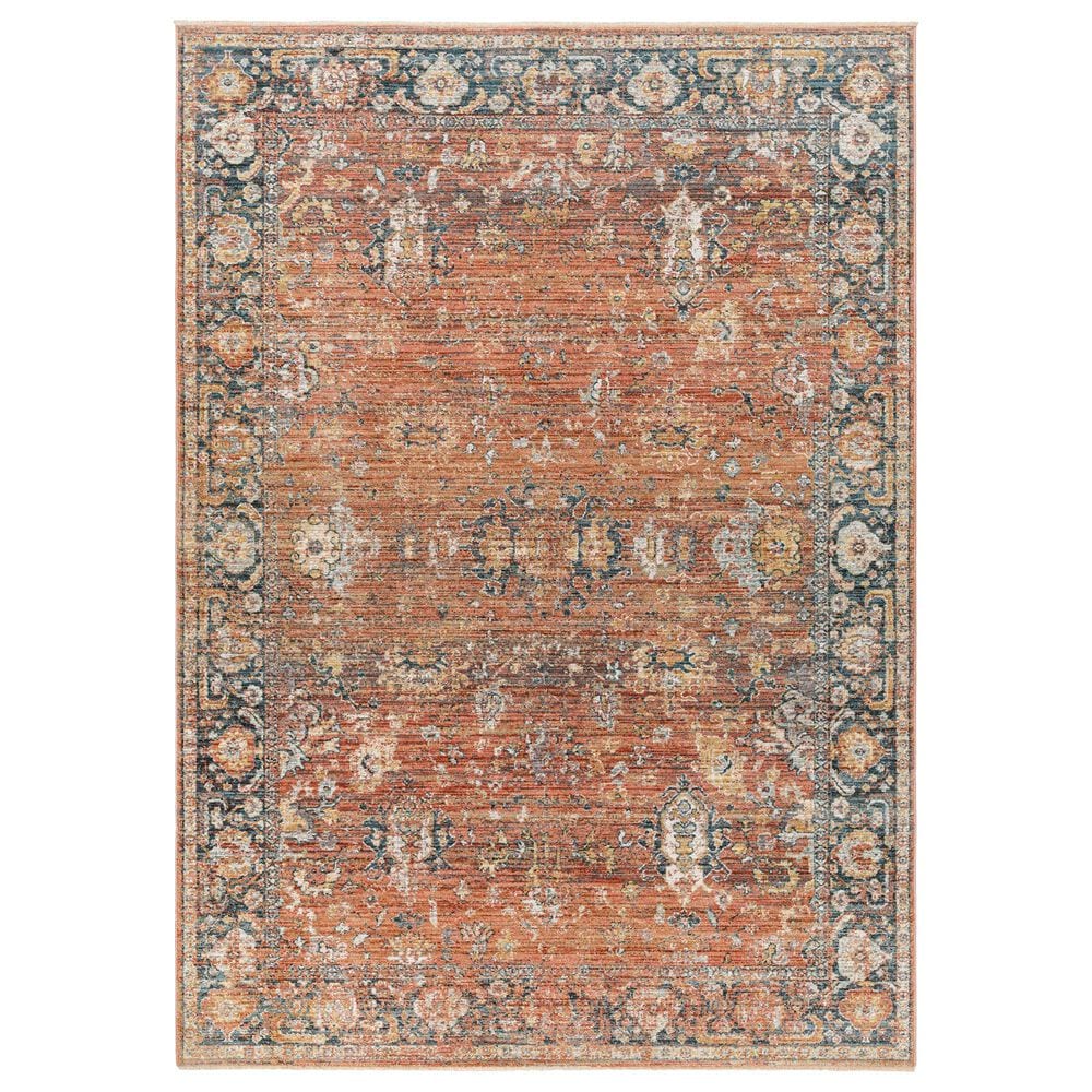 Surya Carlisle 2"11" x 10" Brick Red, Dark Brown, Olive, Off-White and Medium Gray Runner, , large