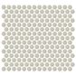 Emser Savvy Oat 1" x 1" Round on 11" x 12" Glazed Porcelain Mosaic Sheet, , large