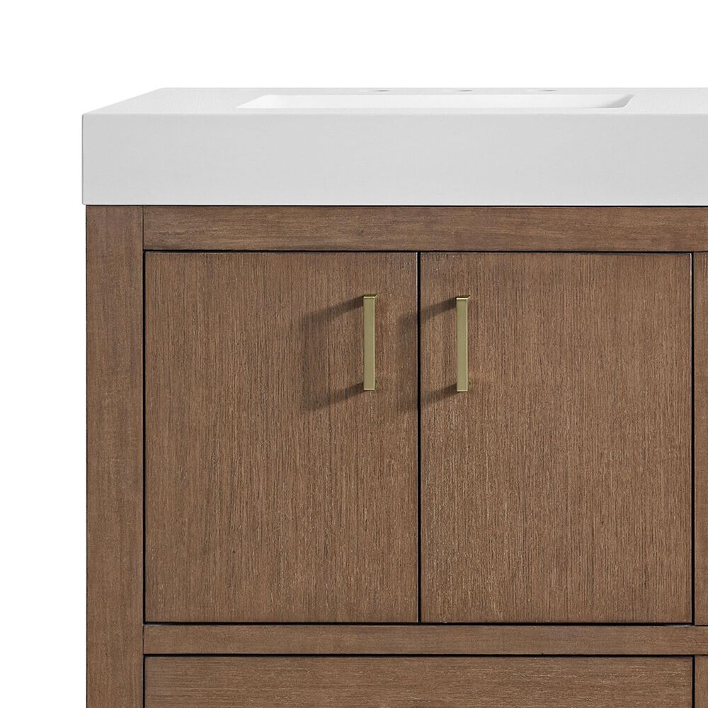 37B Alanya 72" Double Bathroom Vanity in Walnut Drift with White Composite Stone Top, , large