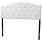 Baxton Studio Myra Queen Headboard with White Upholstered in Black, , large
