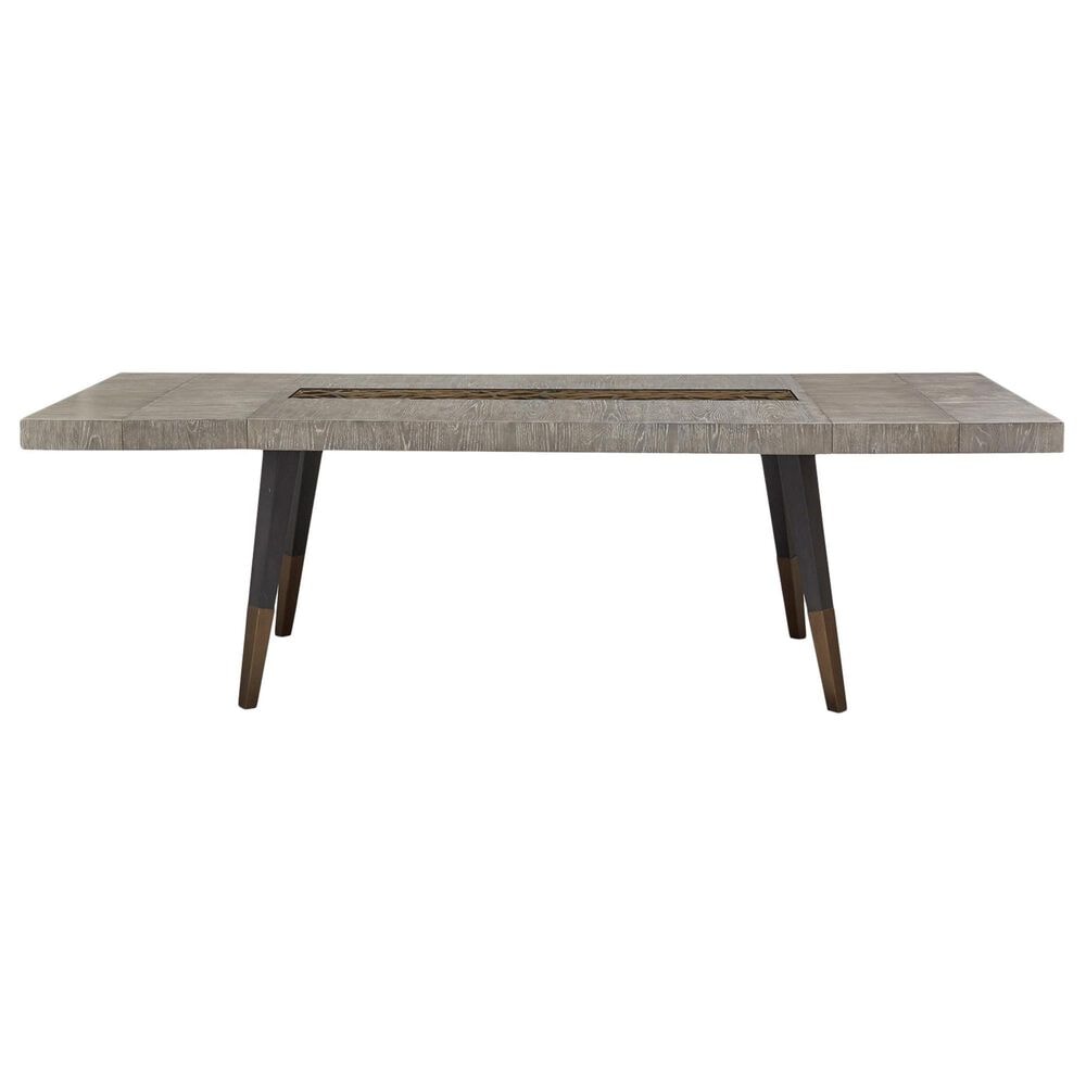 Nicolette Home Ryker Rectangular Dining Table in Black, Grey, and Aged Brass, , large
