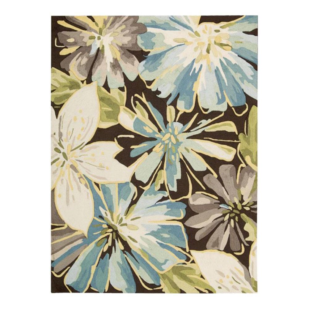 Nourison Fantasy FA16 2'6" x 4' Chocolate Area Rug, , large
