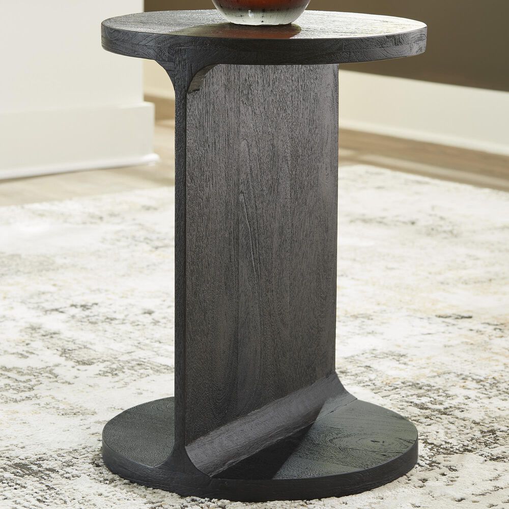 Ashley Adderley End Table in Black, , large