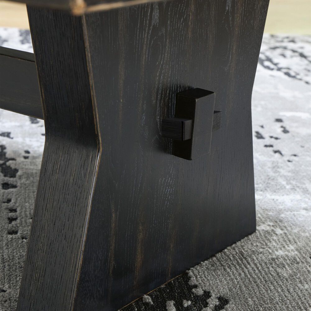 Ashley Galliden Rectangular Coffee Table in Aged Black, , large