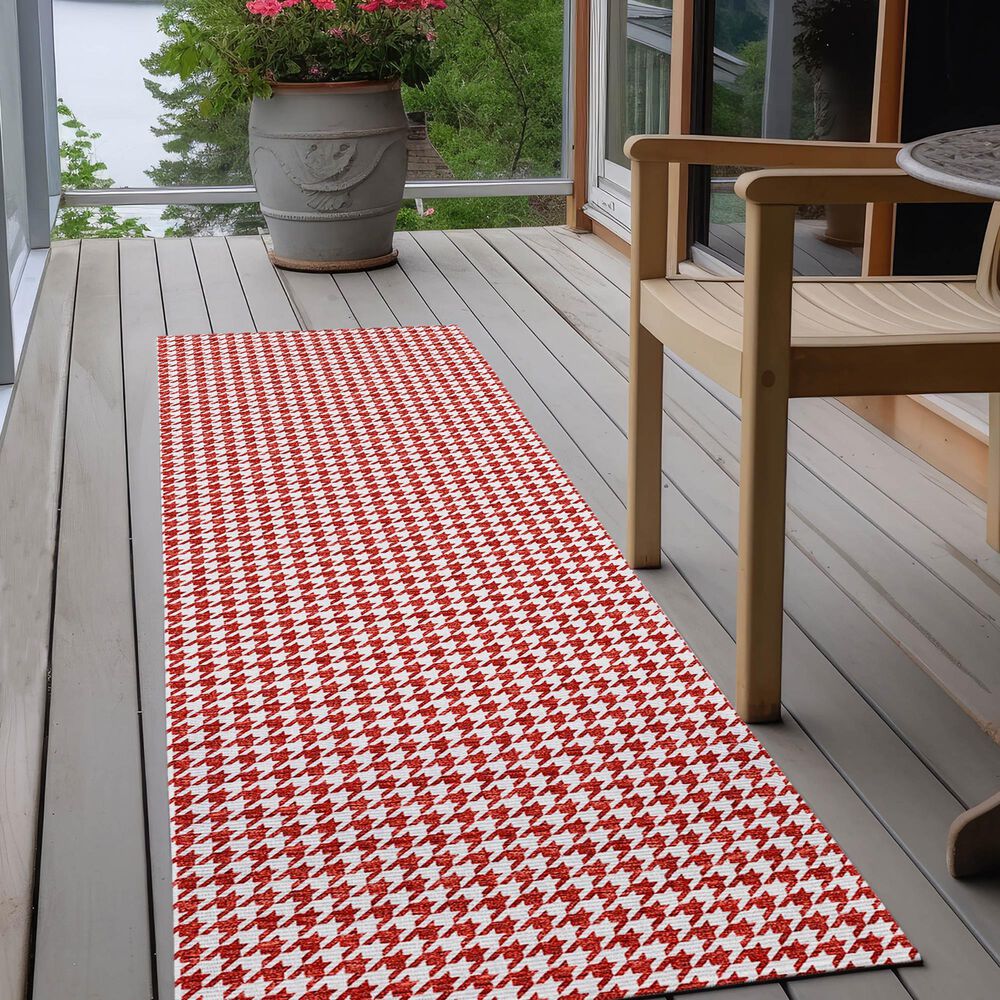 Dalyn Rug Company Hinton 2&#39;3&quot; x 7&#39;6&quot; Red Indoor/Outdoor Runner, , large