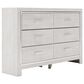 Ashley Altyra 6 Drawer Dresser in White, , large