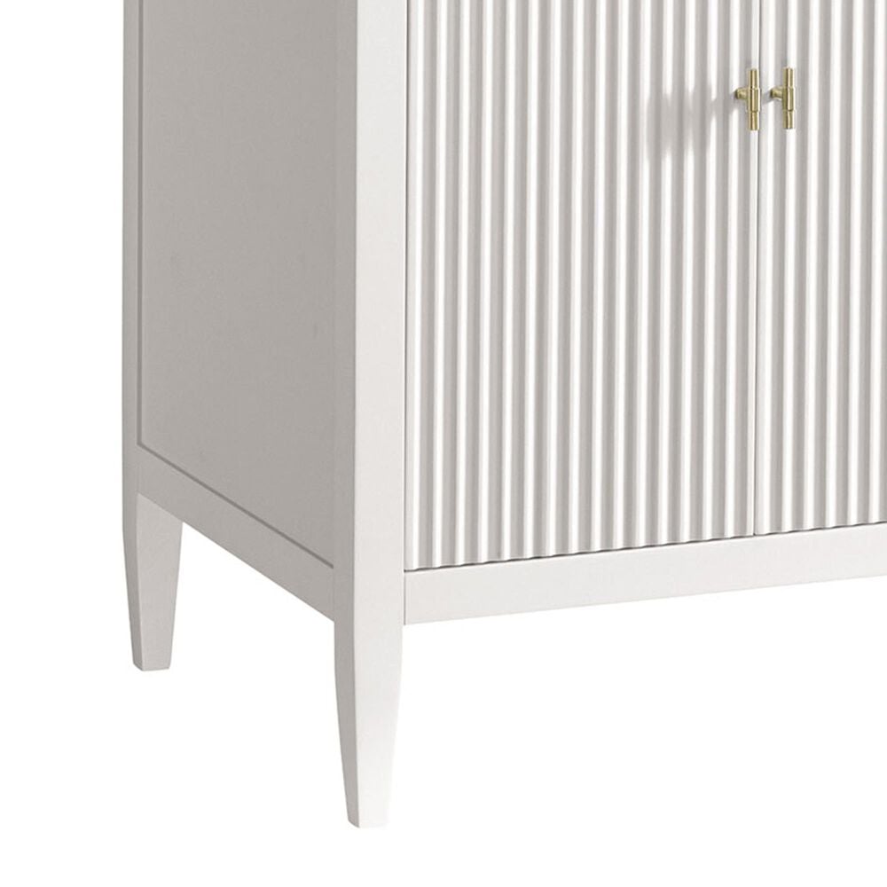 James Martin Vanities Myrrin 72&quot; Double Vanity in Bright White with 3 cm Parisien Bleu Quartz Top, , large