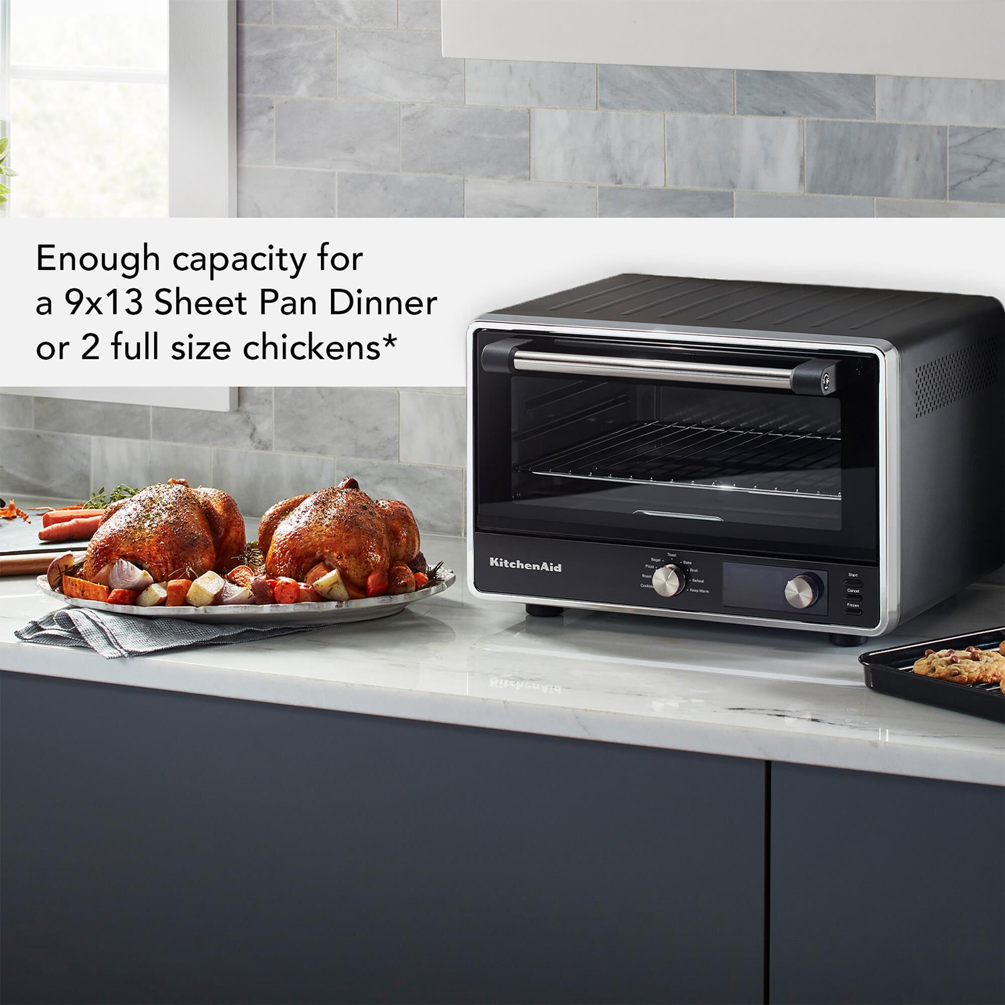KitchenAid Digital Countertop Oven with Airfry in Matte Black NFM
