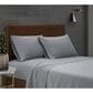 Pem America London Fog Garment Wash 4-Piece King Sheet Set in Grey, , large