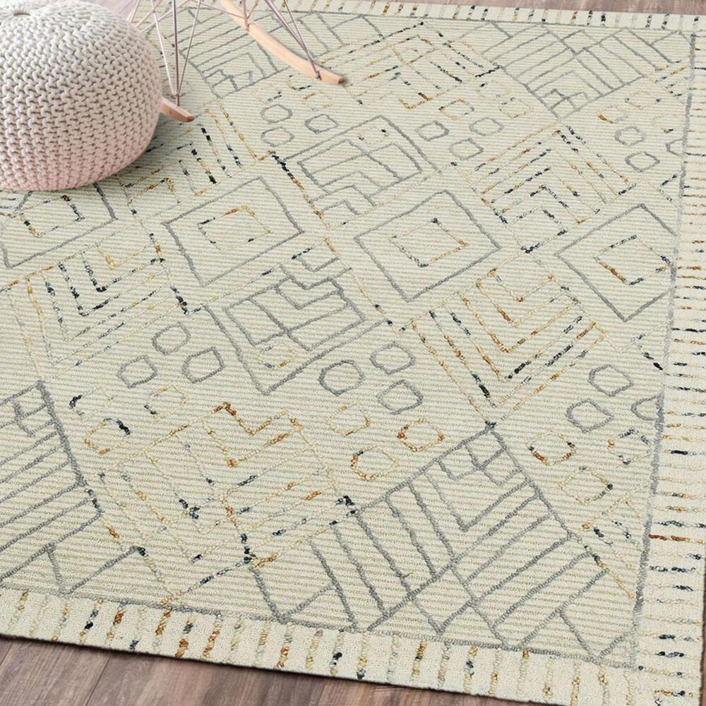 Amer Rugs Berlin 8&#39; x 10&#39; Ivory Area Rug, , large