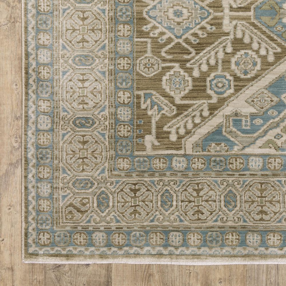 Oriental Weavers Maeve MAE08 Brown and Blue 5&#39;3&quot; x 7&#39;6&quot; Area Rug, , large