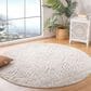 Safavieh Tulum Transitional 3" Round Ivory and Grey Area Rug, , large