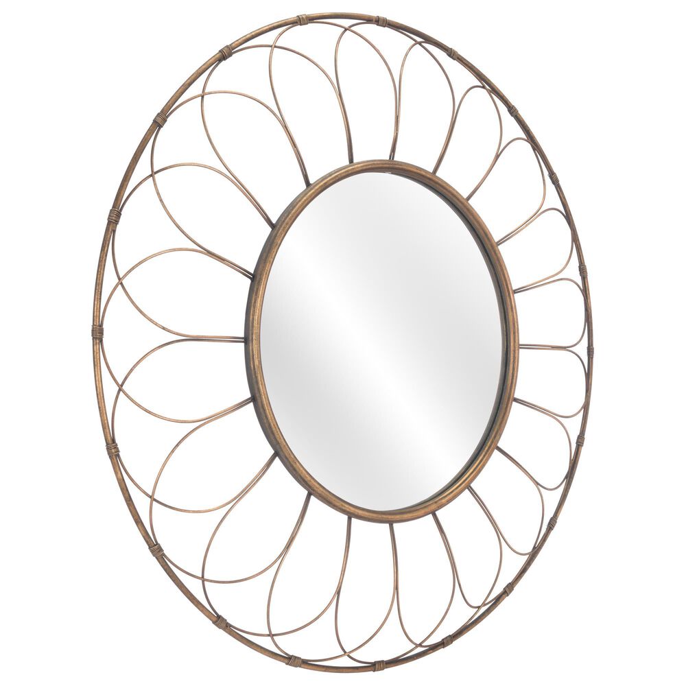 Zuo Modern Alida Mirror in Gold, , large