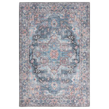 57 Grand by Nicole Curtis Series 1 2" x 6" Blue, Beige and Pink Runner, , large