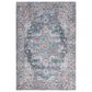 57 Grand by Nicole Curtis Series 1 2" x 6" Blue, Beige and Pink Runner, , large