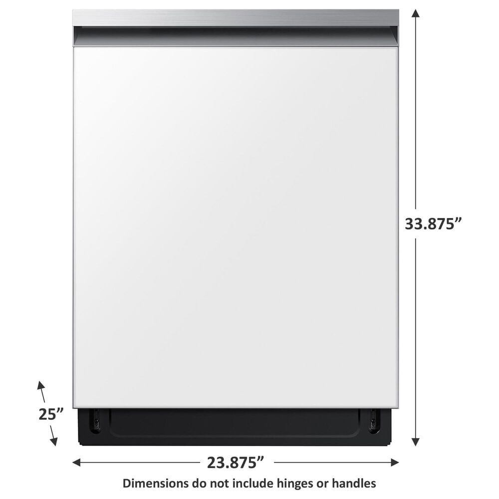 Samsung Bespoke Bespoke 24&quot; Built-In Pocket Handle Dishwasher in White Glass, , large