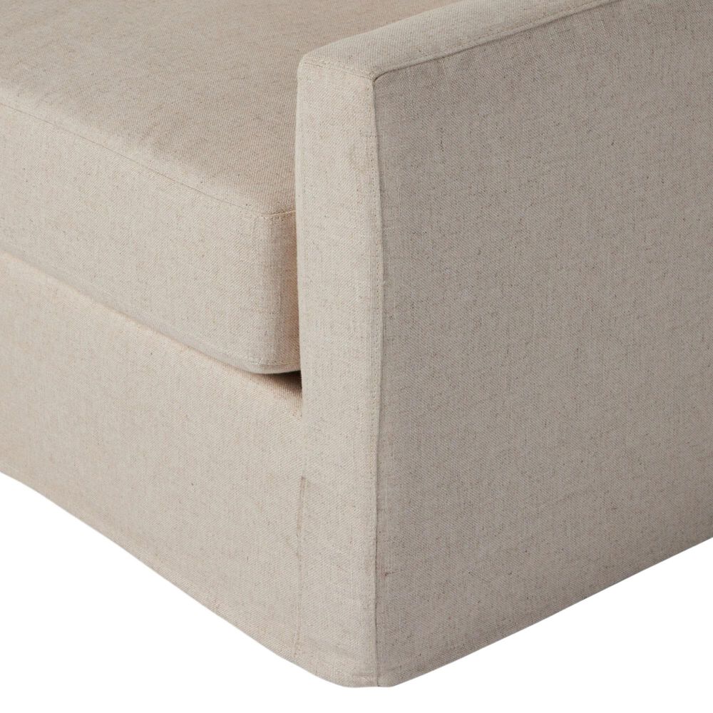 Four Hands Helm Hampton Stationary Slipcover Sofa in Evere Creme, , large