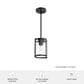 Hunter Astwood 1-Light Mini Pendant in Matte Black, , large