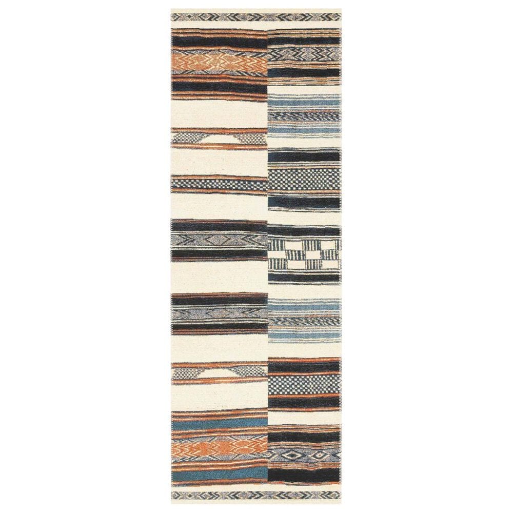 Loloi Mika 2"5" x 11"2" Ivory and Multicolor Performance Runner, , large