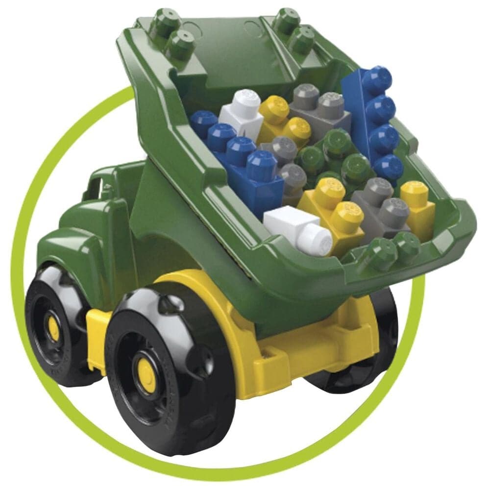 Mega Bloks John Deere Dump Truck Building Set, , large