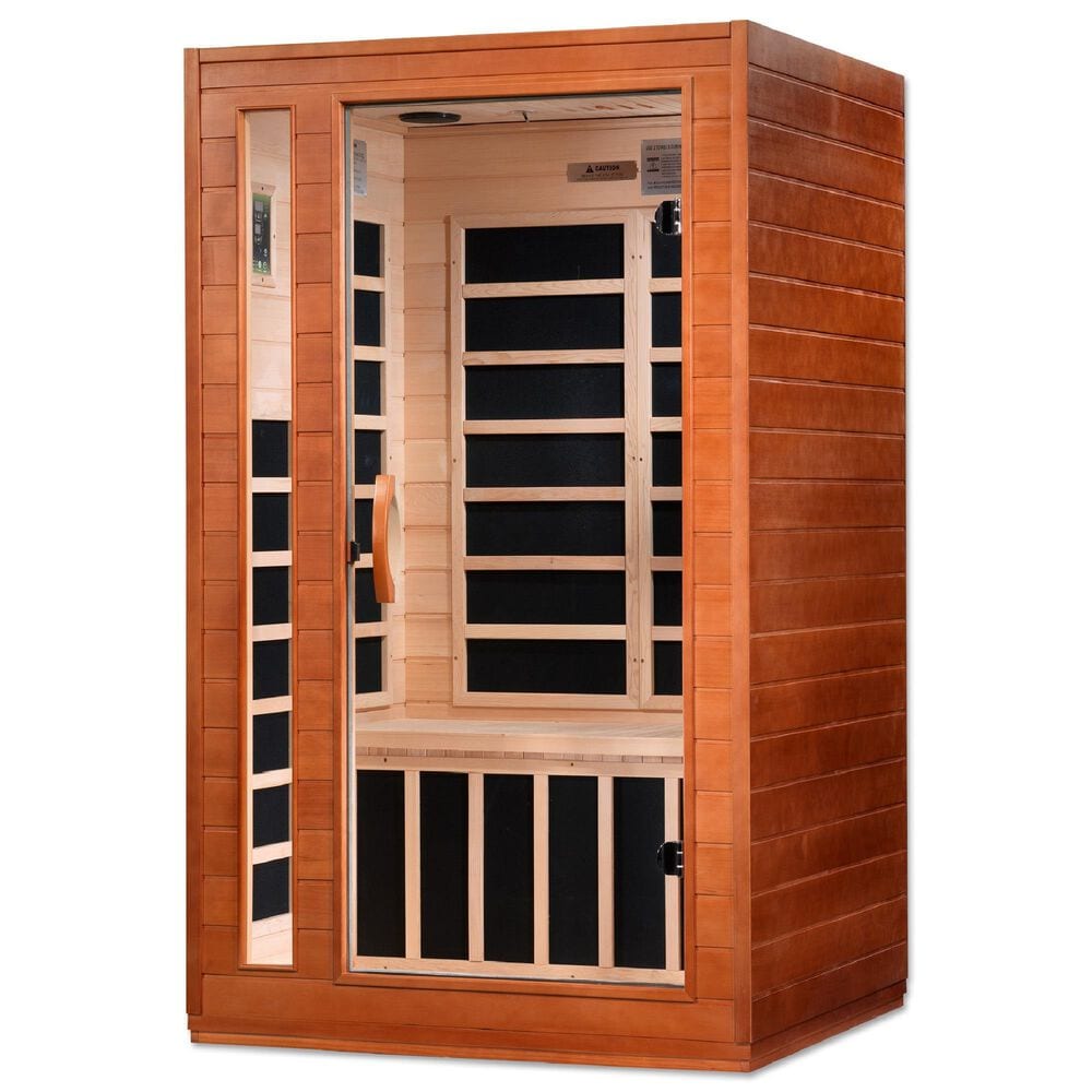 EZlife Elite 2-Person Ultra Low EMF (under 3MG) Far Infrared Sauna in Natural Hemlock, , large