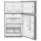 Whirlpool 21.3 Cu. Ft. Top Freezer Refrigerator with Total Coverage Cooling in Fingerprint Resistant Stainless Steel, , large