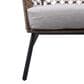 Hearth and Haven MarcoOutdoor Lounge Chair with Light Brown Truffle Rope in Gray, , large