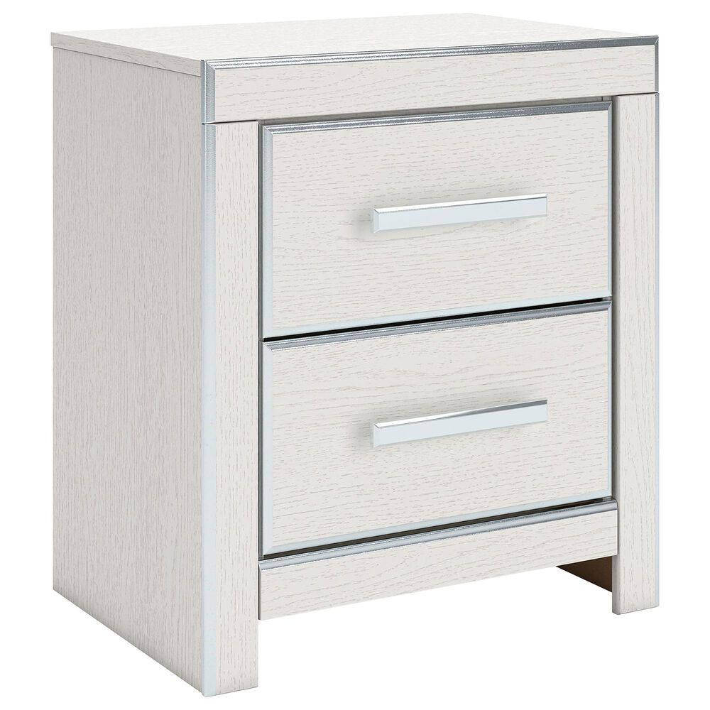 Ashley Zuraleus 5-Piece King Upholstered Platform Bedroom Set in Matte White, , large